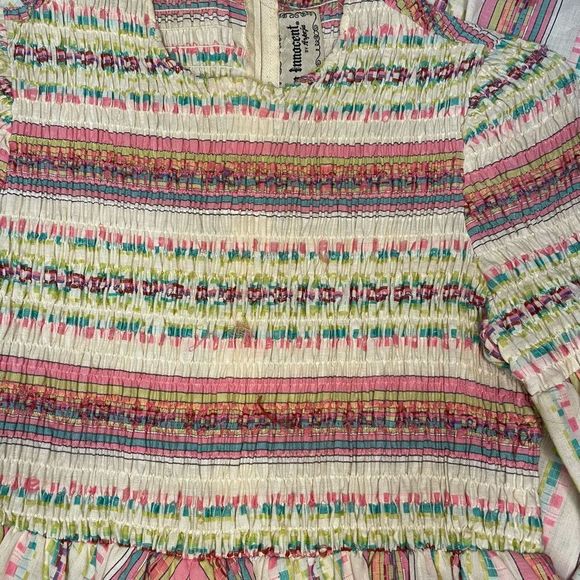 Vintage 70s Young Innocent by Arpeja Prairie Cottagecore Printed Maxi Dress Wome - Picture 4 of 7